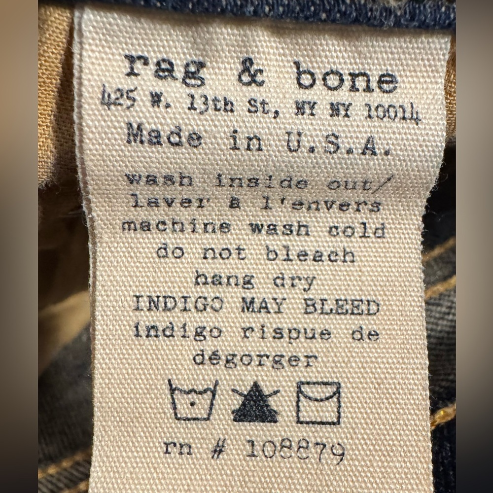 RAG & BONE SKINNY JEANS - Picture 9 of 9